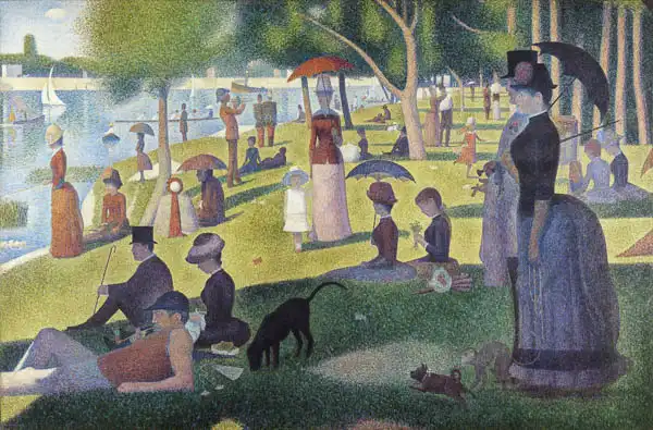 Georges Seurat, Odpoledne na ostrově Grande Jatte, 1884 